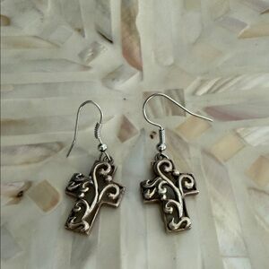 Any offers accepted 🎉Sterling Silver Cross Earrings